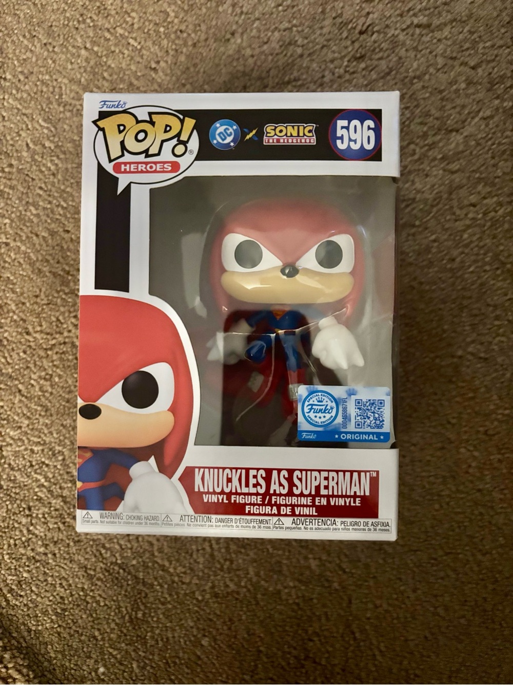 Funko Pop 596 Heroes Knuckles as Superman